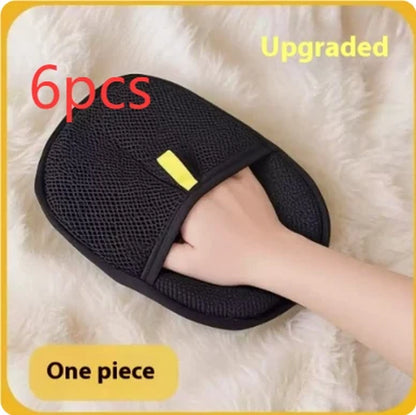 Pet Hair Remover Mitt and Deshedding Gloves for Dogs, Cats, and Rabbits with Various Coat Types