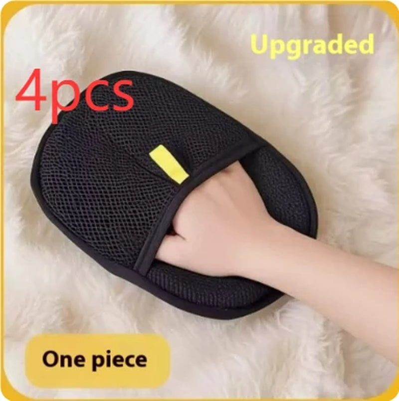 Pet Hair Remover Mitt and Deshedding Gloves for Dogs, Cats, and Rabbits with Various Coat Types