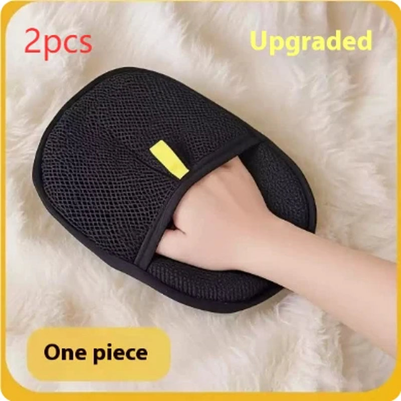 Pet Hair Remover Mitt and Deshedding Gloves for Dogs, Cats, and Rabbits with Various Coat Types