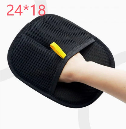 Pet Hair Remover Mitt and Deshedding Gloves for Dogs, Cats, and Rabbits with Various Coat Types